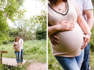 Babybauchshooting bei Sonnenuntergang in Kassel