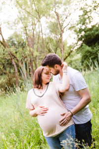 Babybauchshooting bei Sonnenuntergang in Kassel