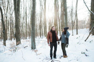 Wintershooting Schnee Pärchenshooting Coupleshooting Engagementshooting Kassel