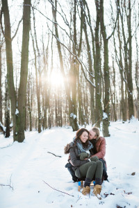 Wintershooting Schnee Pärchenshooting Coupleshooting Engagementshooting Kassel