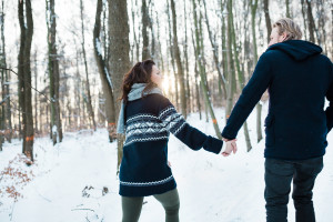 Wintershooting Schnee Pärchenshooting Coupleshooting Engagementshooting Kassel