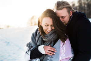 Wintershooting Schnee Pärchenshooting Coupleshooting Engagementshooting Kassel